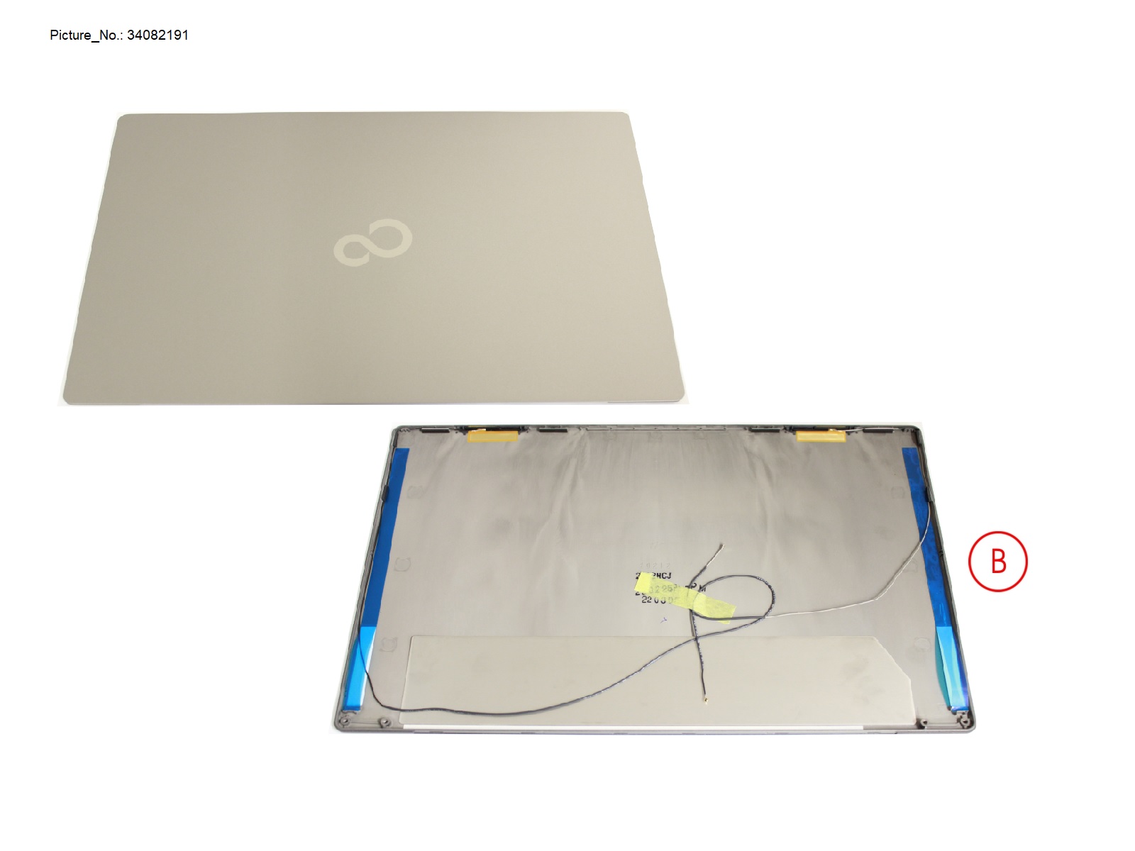 LCD BACK COVER FHD (E-PRIV, NON TOUCH)
