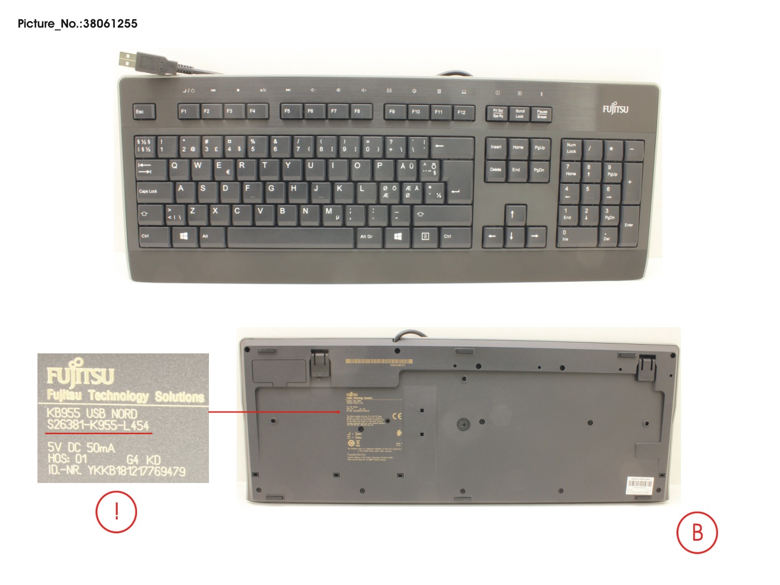 KEYBOARD KB955 USB NORD KEYBOARD KB955 USB NORD