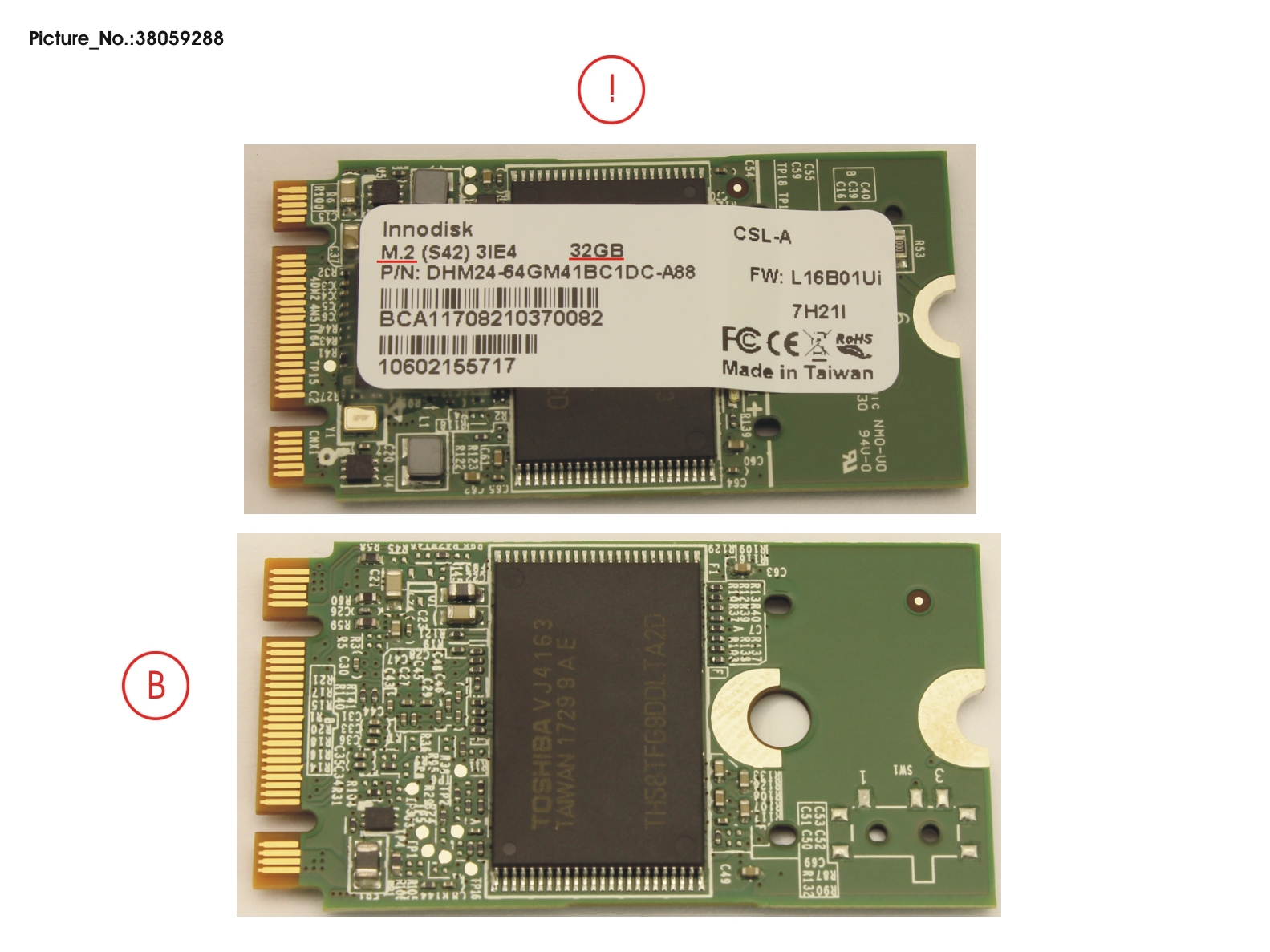 SSD SATA 6G 32GB M.2 N H-P FOR VMWARE