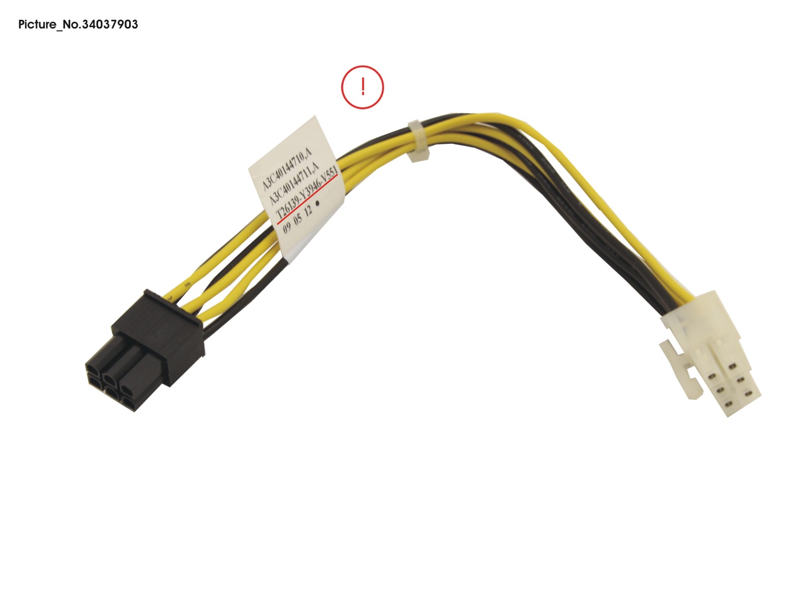 CABLE 6P GFX-PWR C620