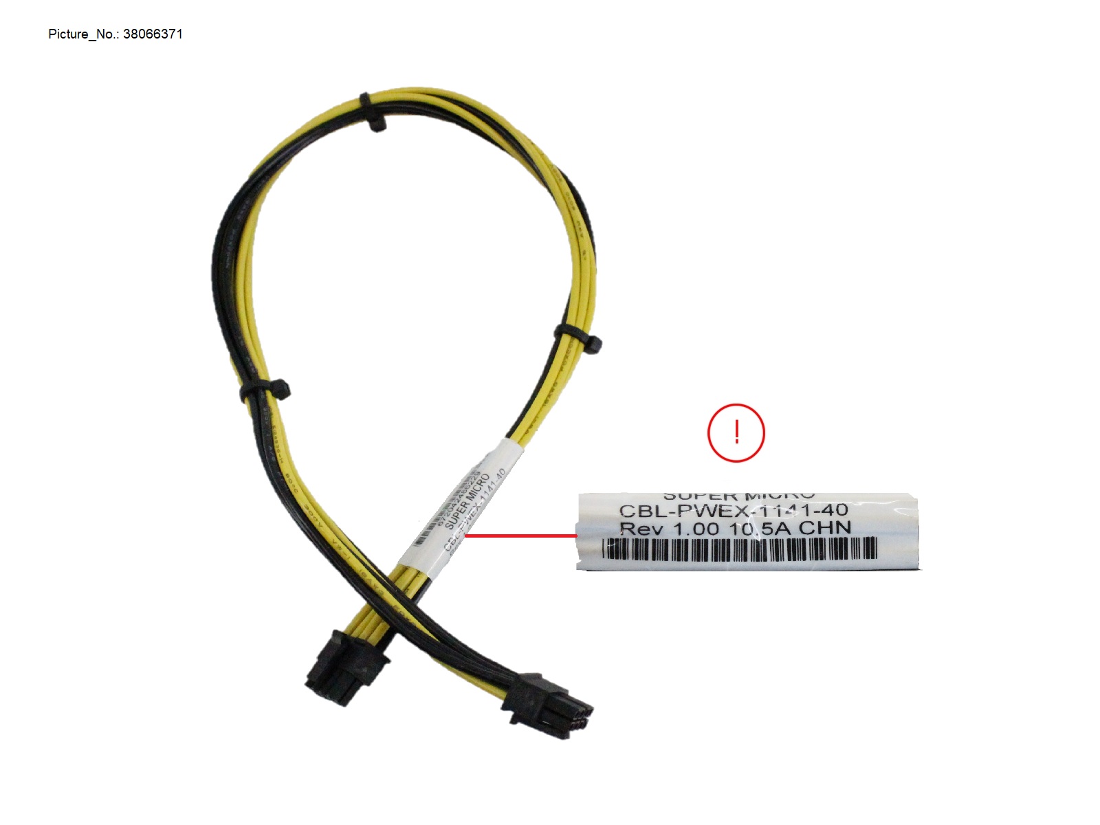 HDD BP PWR CABLE 400MM (MB TO FANB)