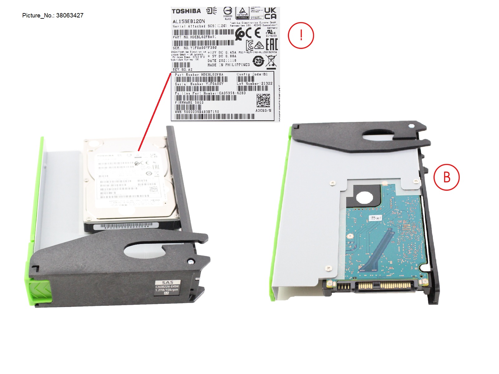 DX S4 HD-DE HD DRIVE 1,2TB 10K