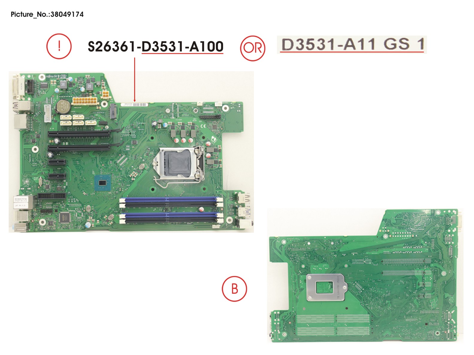 FUJITSU MAINBOARD KABYLAKE D3531