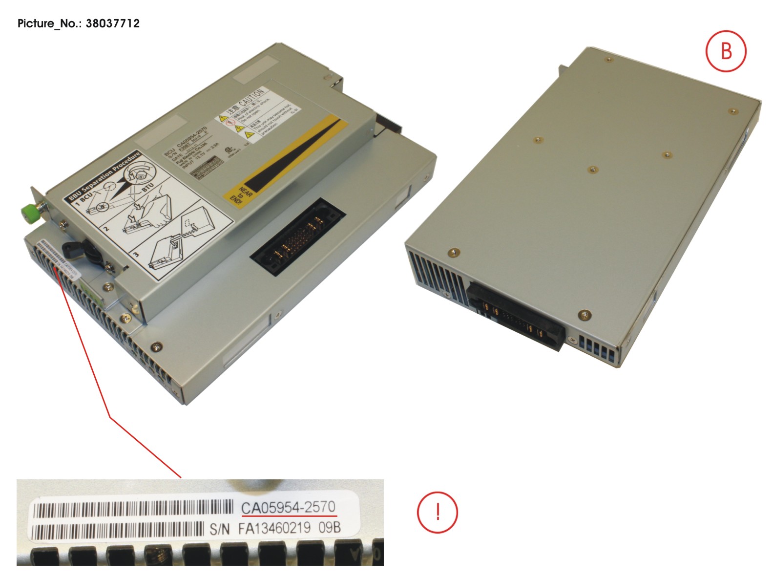 FUJITSU DX500/600 S3 CE BATTERY CONTROL UNIT BCU