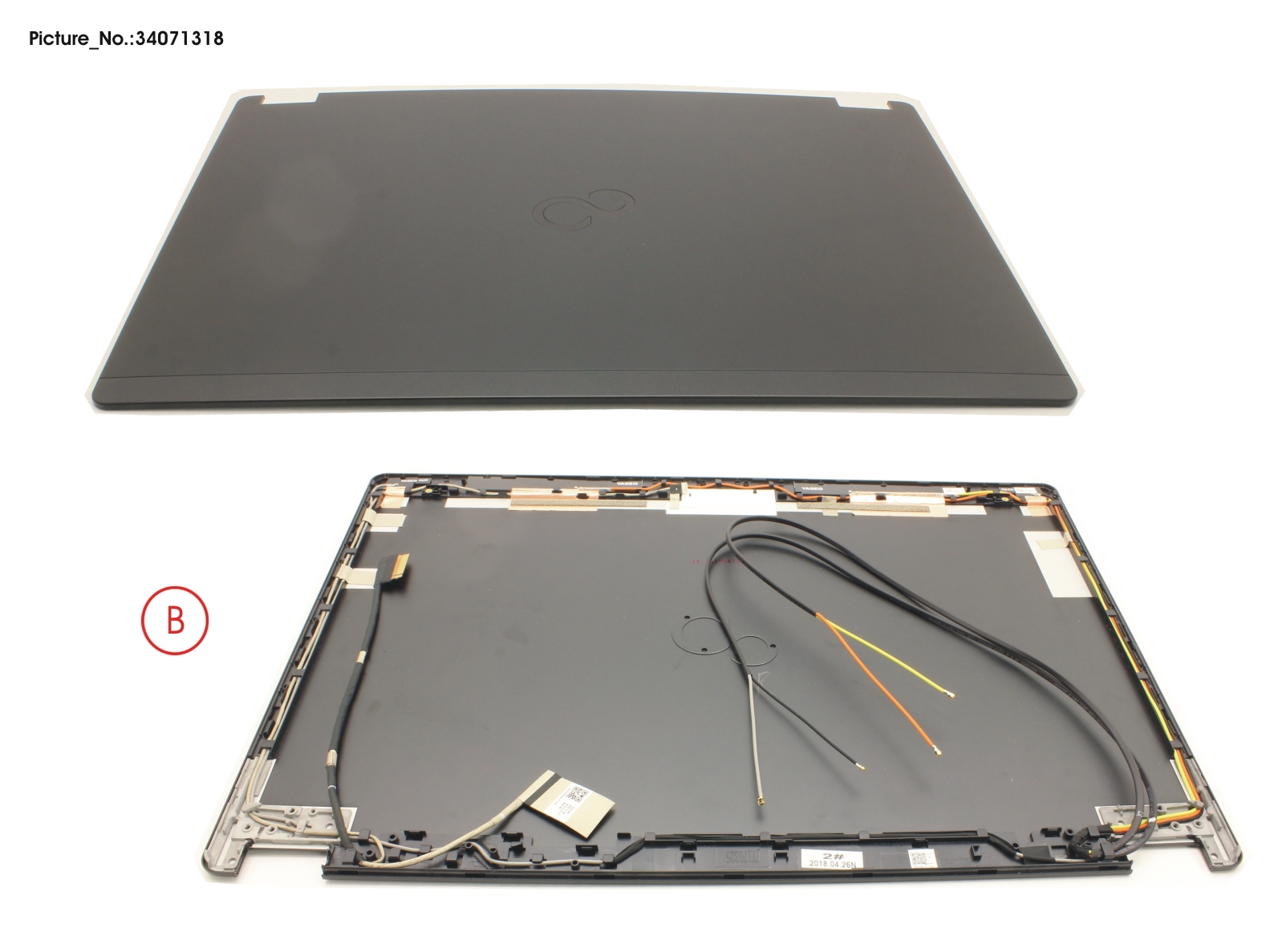 FUJITSU LCD BACK COVER ASSY (FHD) FUJITSU LCD BACK COVER ASSY (FHD)