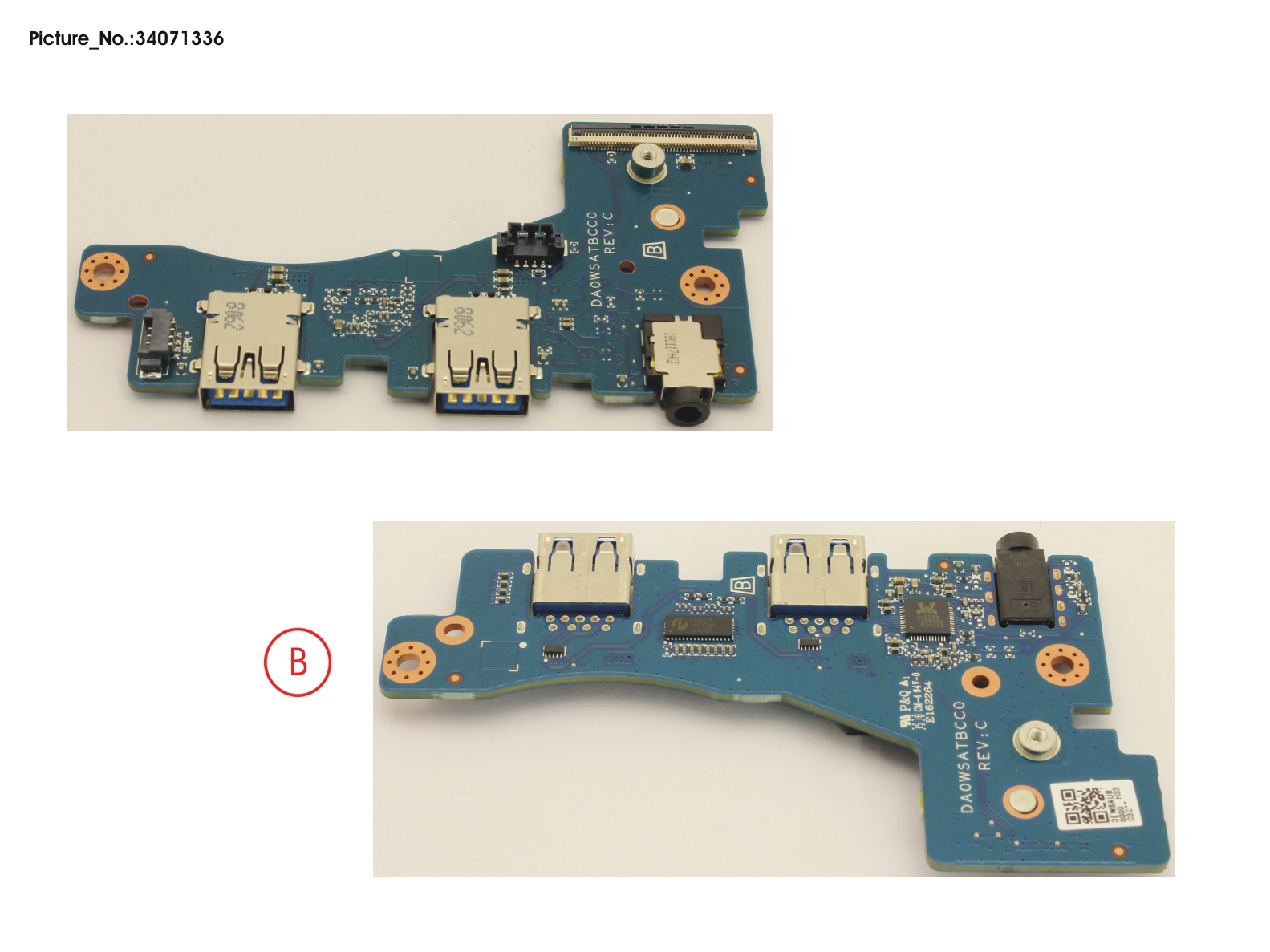 FUJITSU SUB BOARD, USB/AUDIO