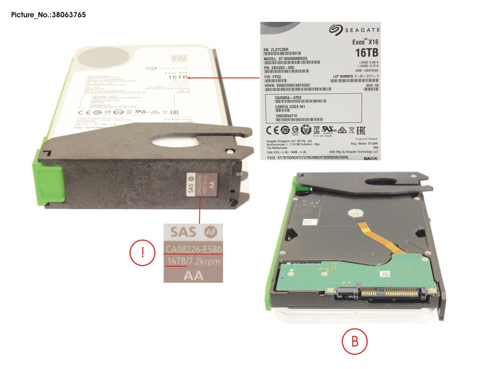 DX HD-DE HD DRIVE 16TB 7.2K AF