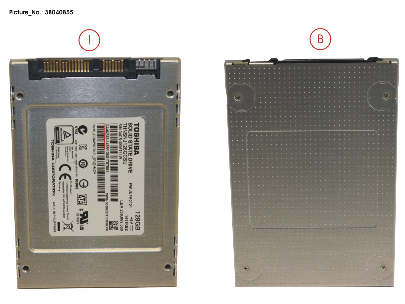 SSD S3 128GB 2.5 SATA/TOS (7MM)