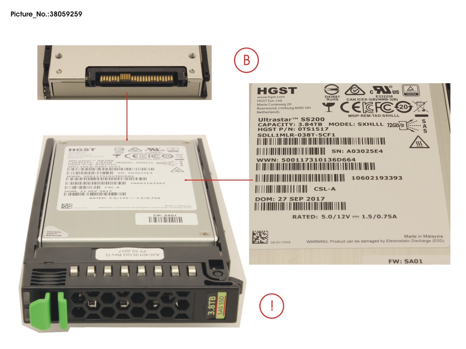 SSD SAS 12G 3.84TB READ-INT. 2.5 H-P EP