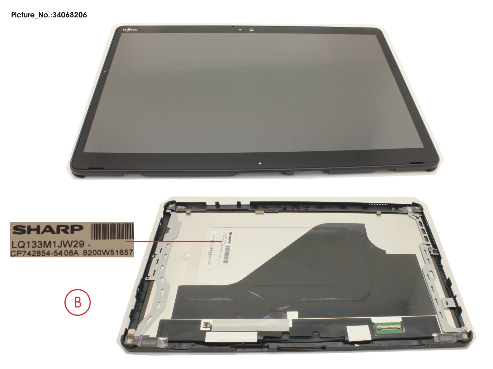 LCD ASSY,AG INCL.TP AND DIGI W/ SC(WWAN)