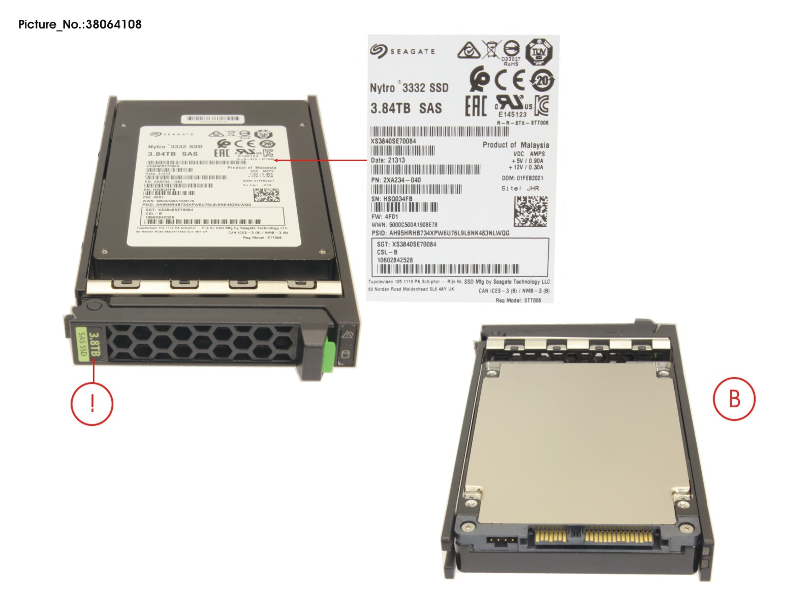 SSD SAS 12G RI 3.84TB IN SFF SLIM