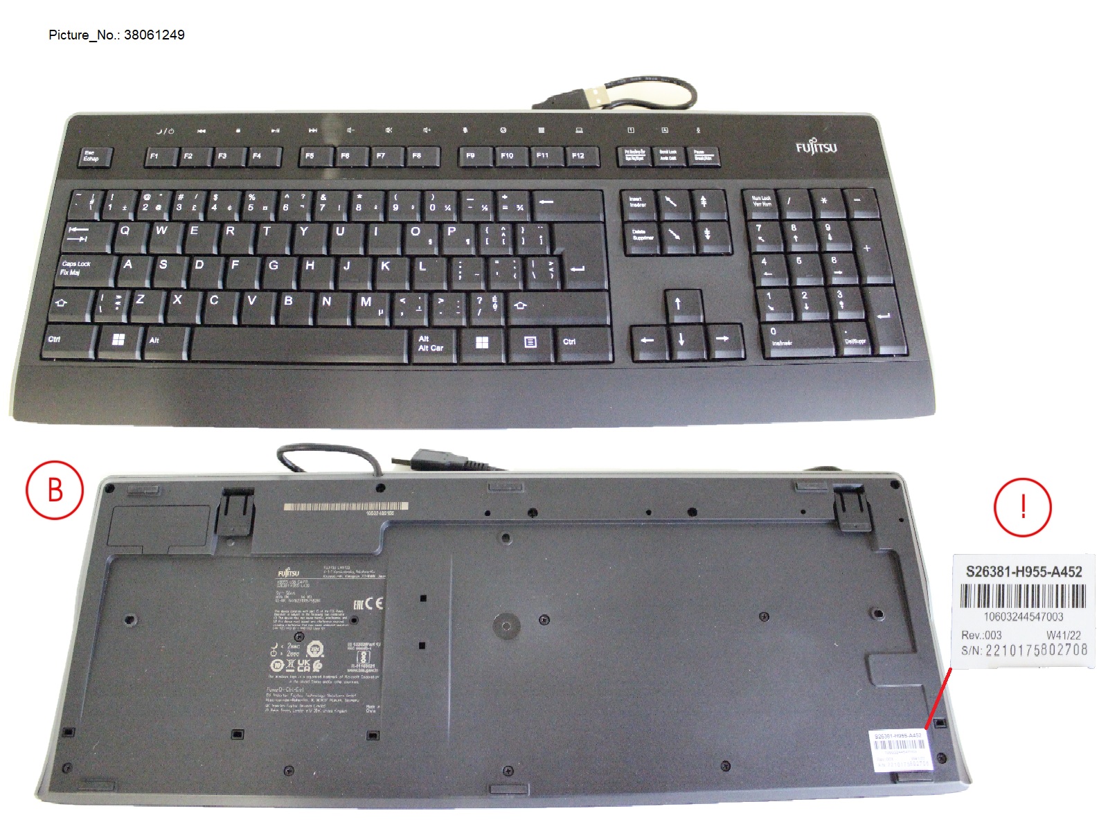 KEYBOARD KB955 USB CA/FR