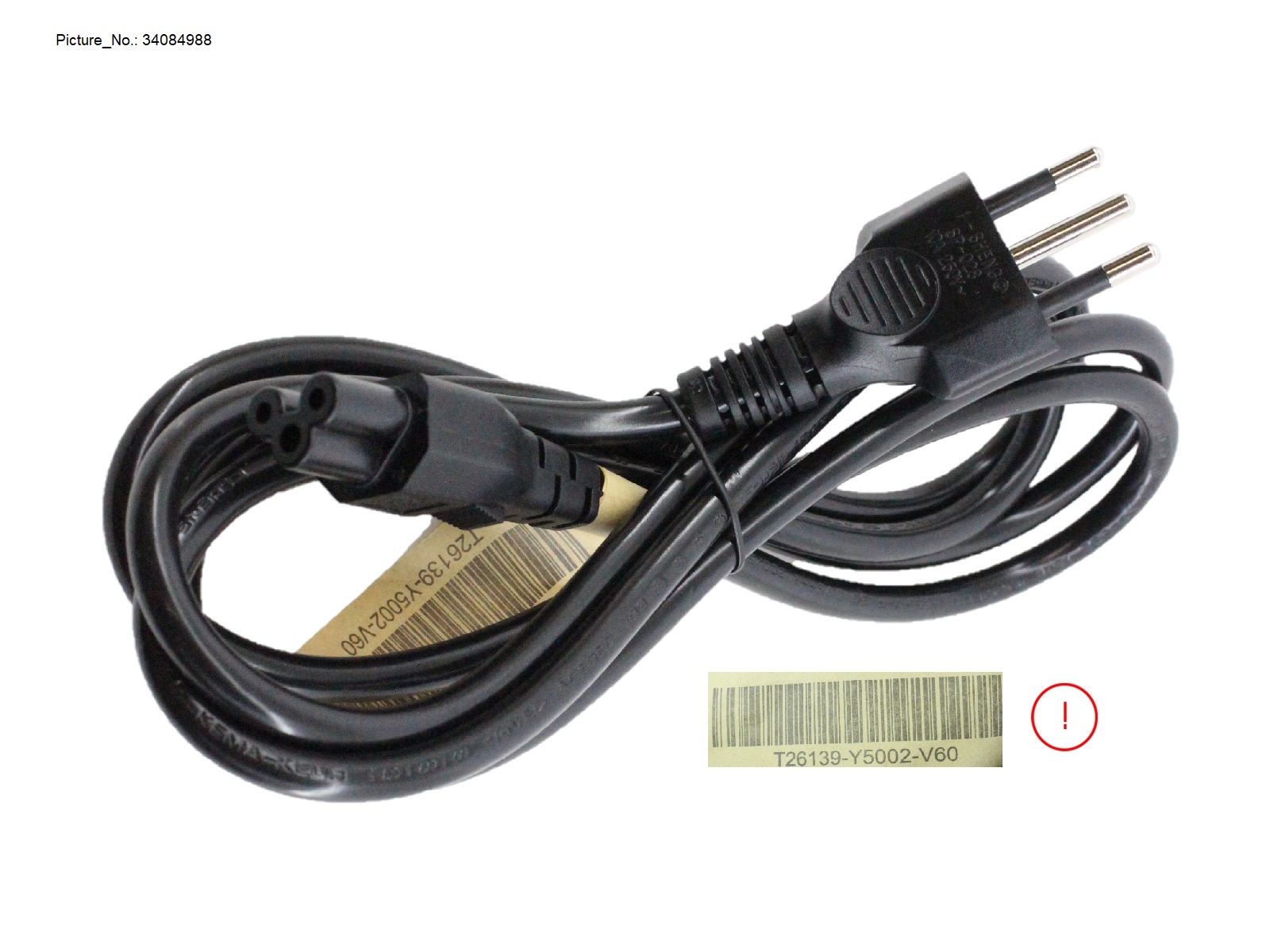 CABLE POWER (IT) 3P C5 1,8M CABLE POWER (IT) 3P C5 1,8M