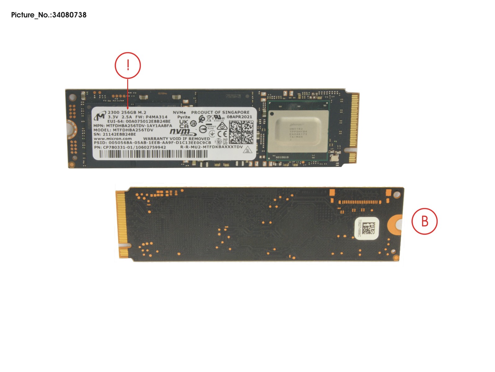 SSD PCIE M.2 2280 256GB 2300 (SED) SSD PCIE M.2 2280 256GB 2300 (SED)
