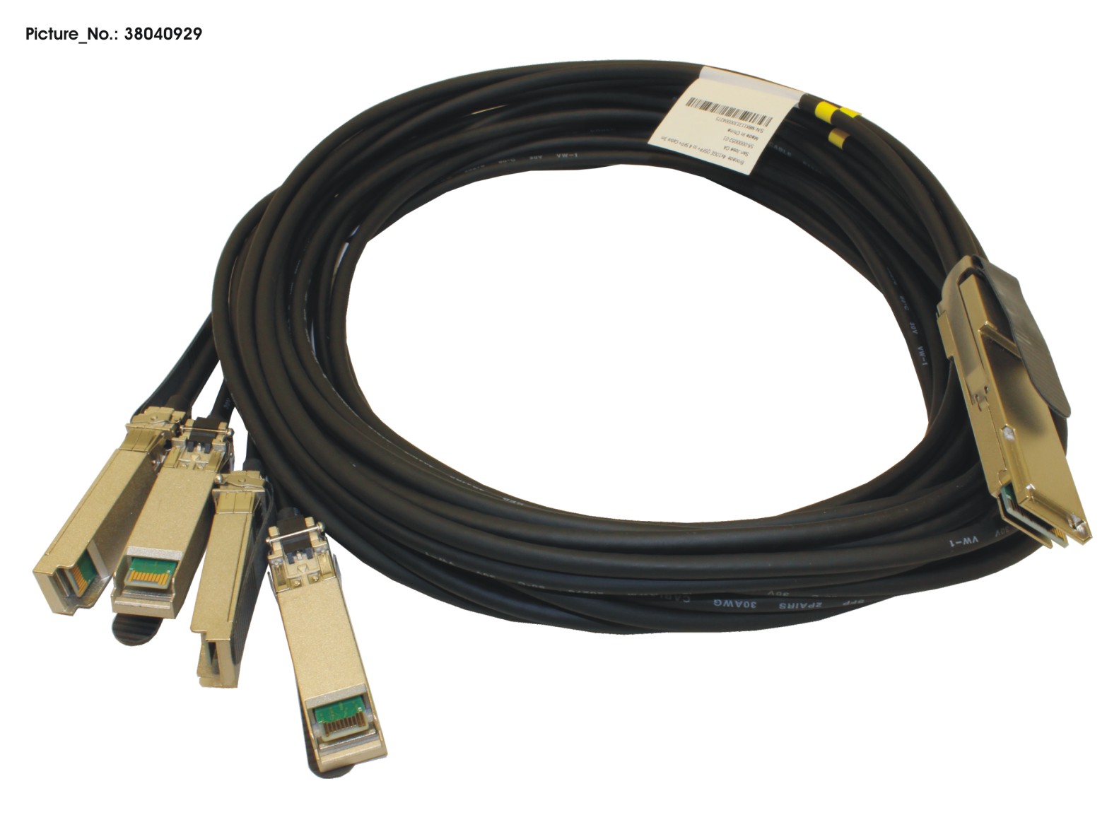 QSFP+/4XSFP+ BREAKOUT CABLE BROCADE 3M