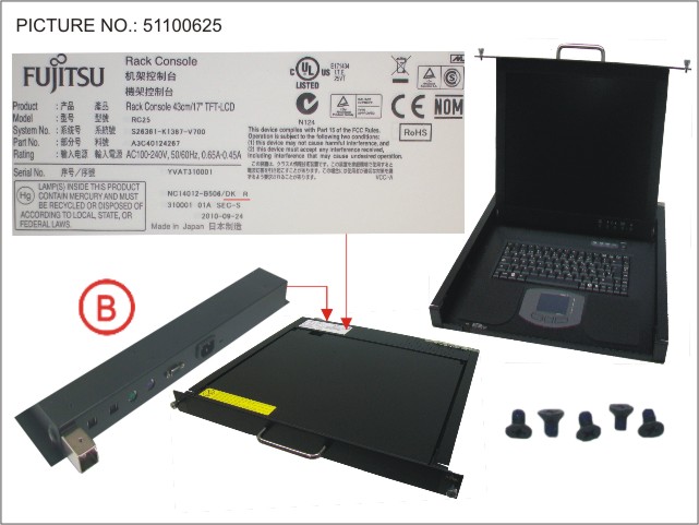 RC25 LCD/KB DK DAN