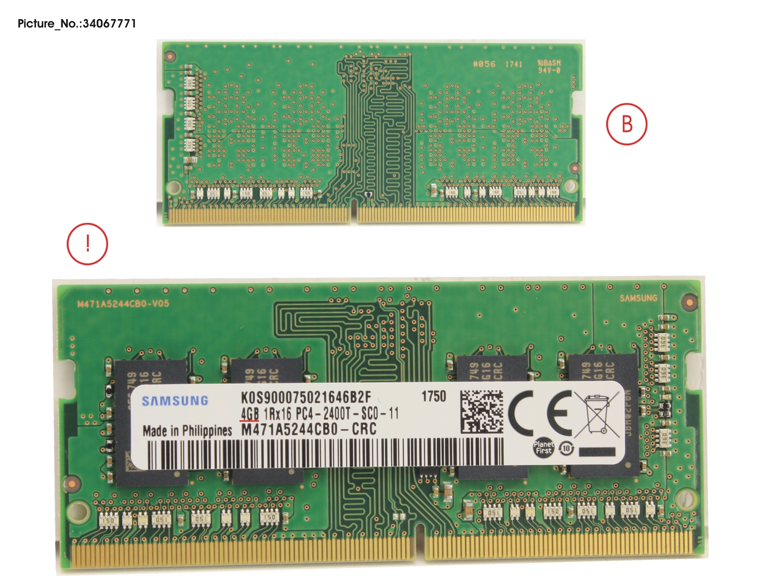 MEMORY 4GB DDR4