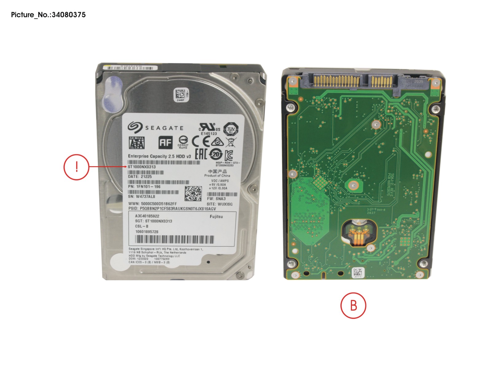 HDD 1TB BC-SATA 7.2K 2.5