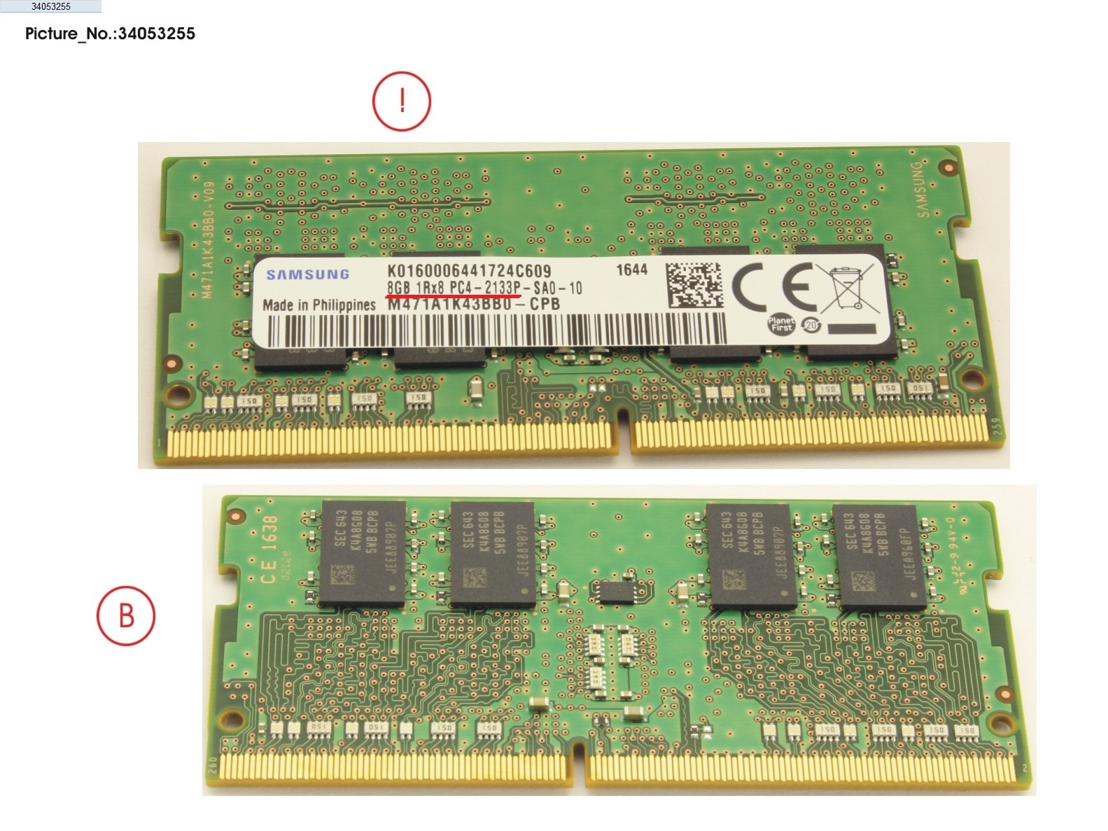 FUJITSU MEMORY 8GB DDR4 2133