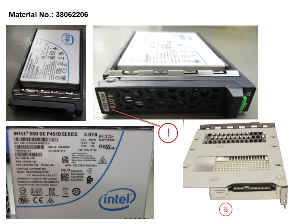 SSD PCIE3 4TB READ-INT. 2.5 H-P EP