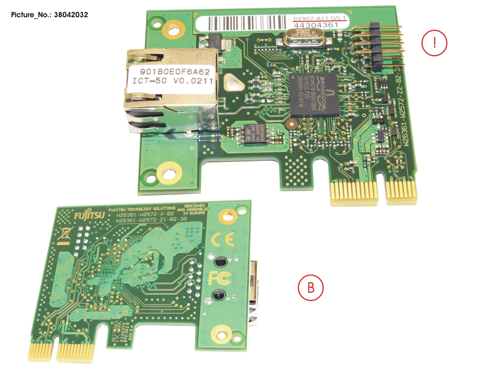 DASH LAN CARD, GE PCIE X1, DS