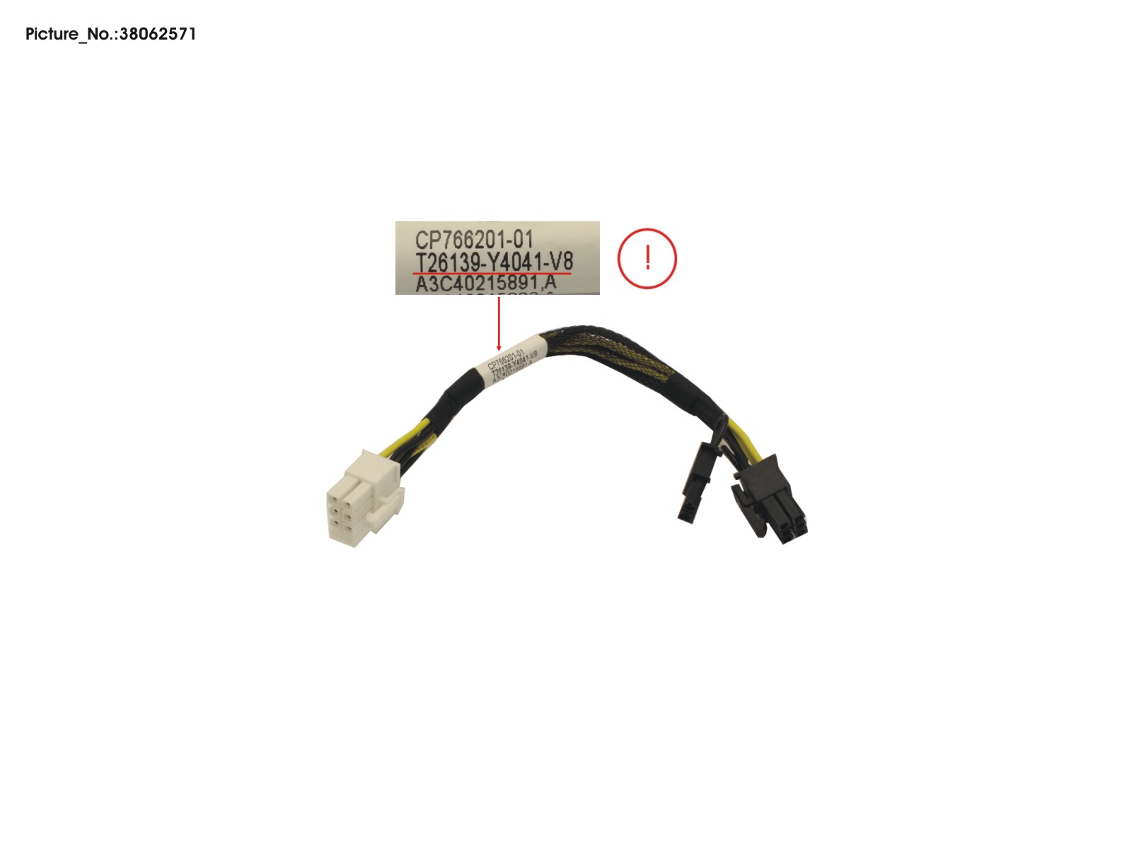 FUJITSU CABLE, GFX-PWR 8-6+2 FUJITSU CABLE, GFX-PWR 8-6+2