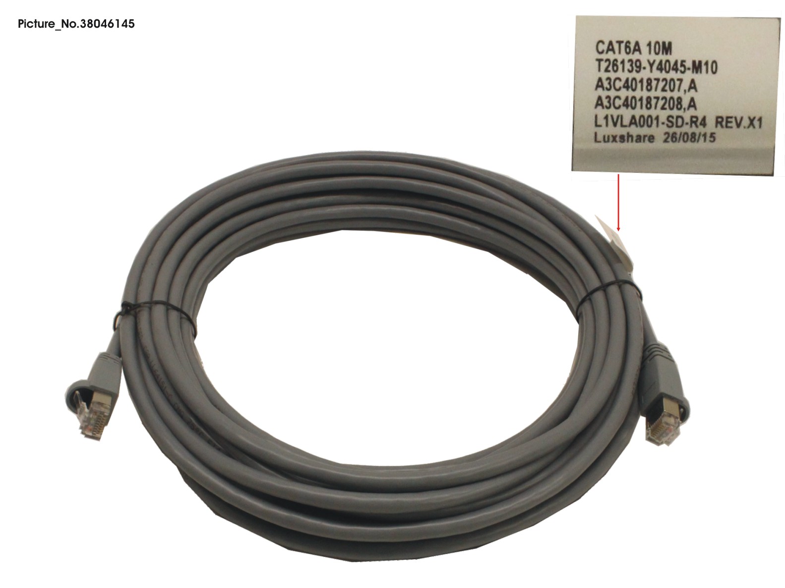 CABLE CAT 6A, RJ45, 10M CABLE CAT 6A, RJ45, 10M