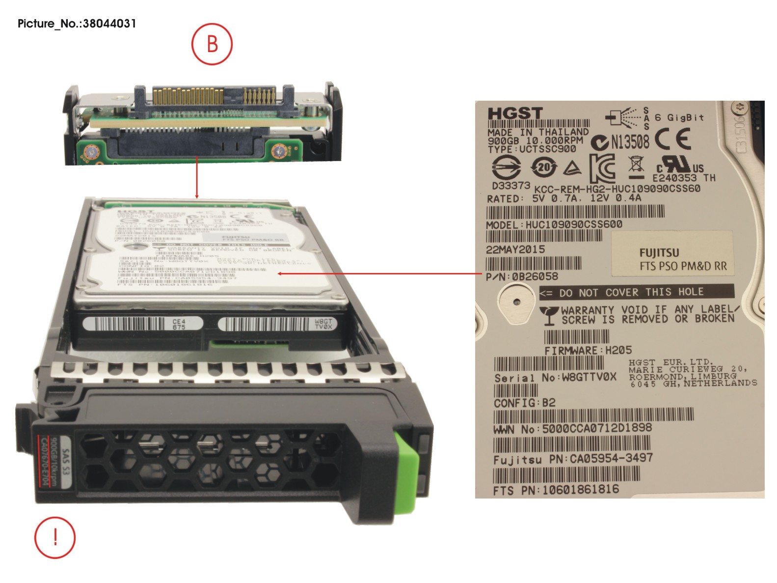 DX S3 HD DRIVE 2.5  900GB 10KRPM X1