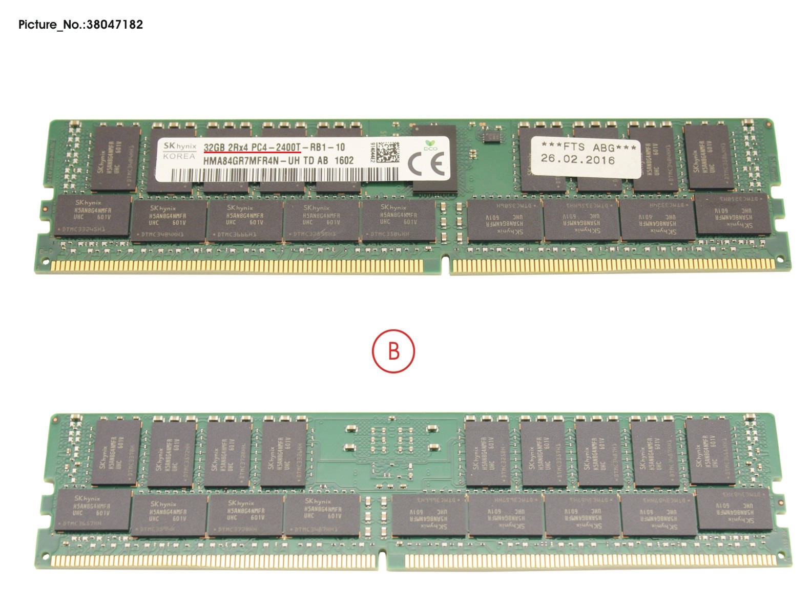 FUJITSU SparePart 32GB 2rx4 DDR4-2400 R ECC (S)