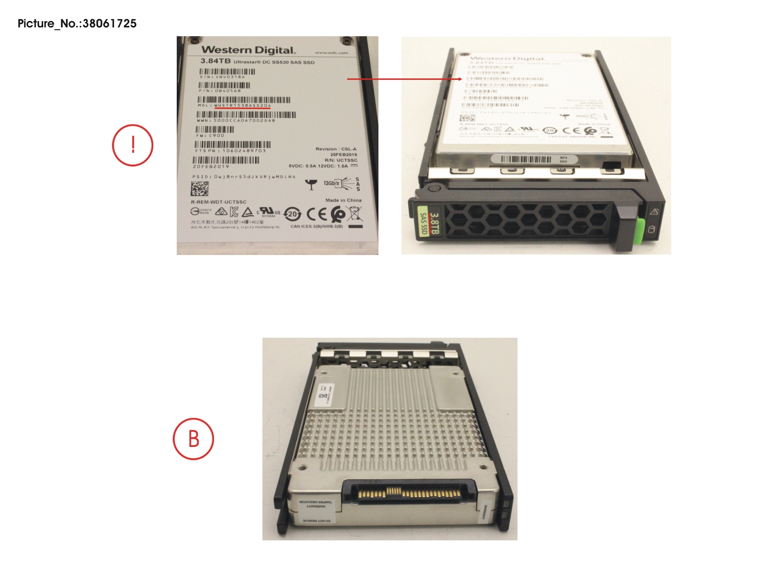 FUJITSU SSD SAS 12G 3.84TB READ-INT. 2.5  H-P EP