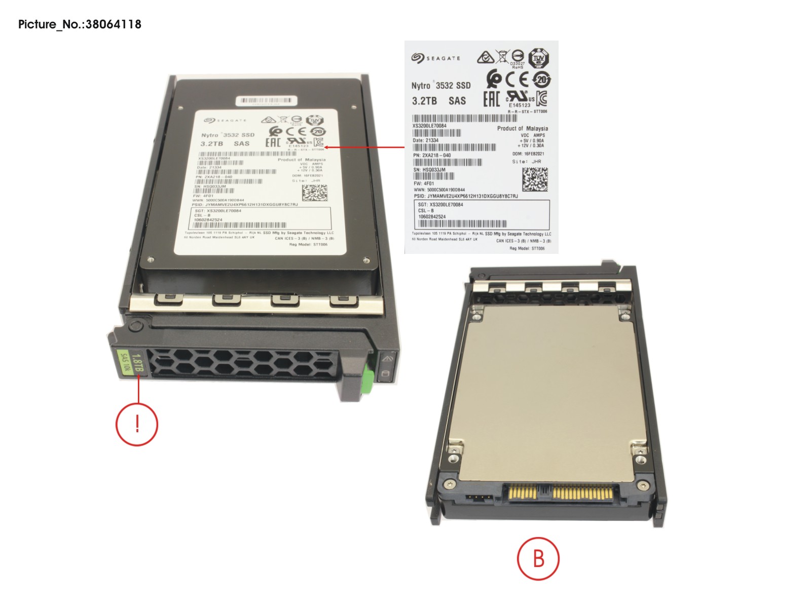 SSD SAS 12G MU 3.2TB IN SFF SLIM