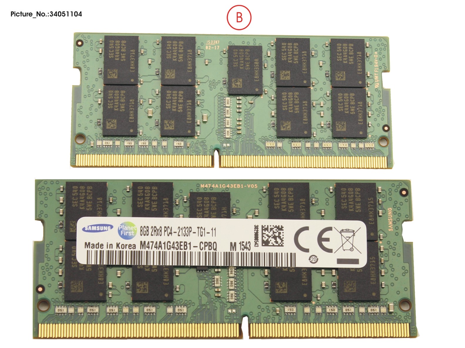 MEMORY 8GB DDR4 W/ECC