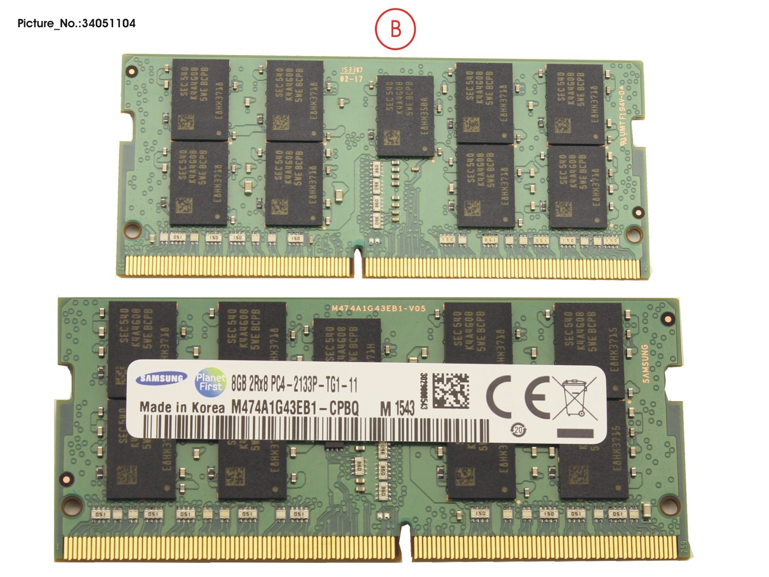 MEMORY 8GB DDR4 W/ECC