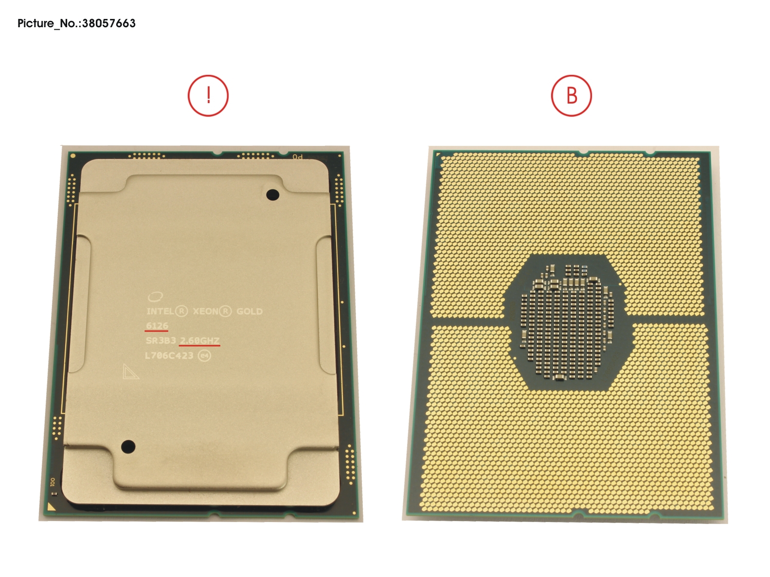 FUJITSU CPU INTEL XEON GOLD 6126 - 2600 125W