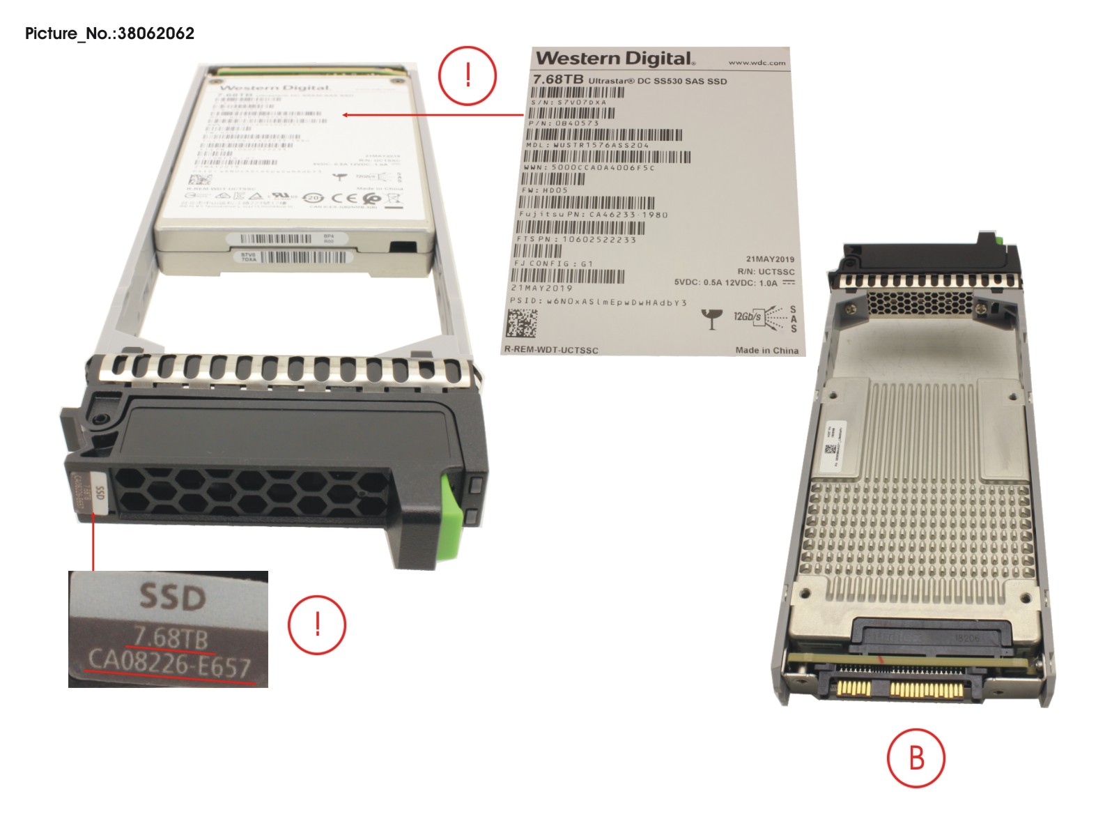 FUJITSU DX S3/S4 SSD SAS 2.5 7.68TB DWPD1 12G