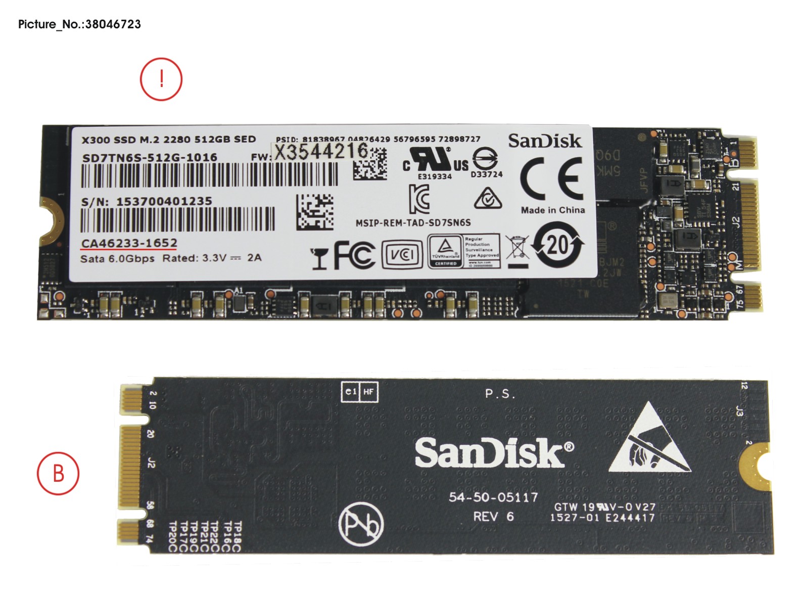 SSD S3 M.2 2280 X300 512GB (OPAL)