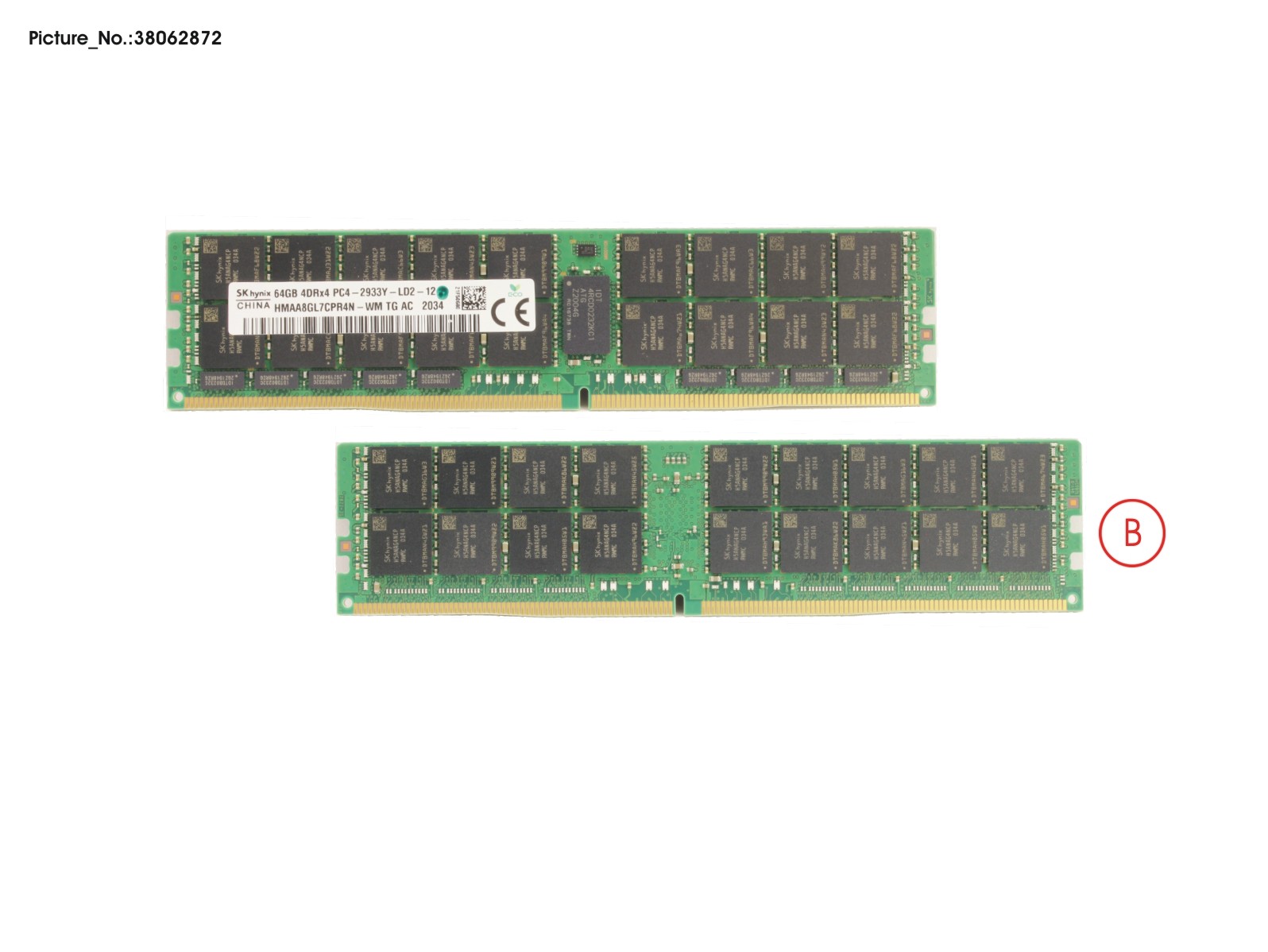64GB (1X64GB) 4RX4 DDR4-2933 LR ECC