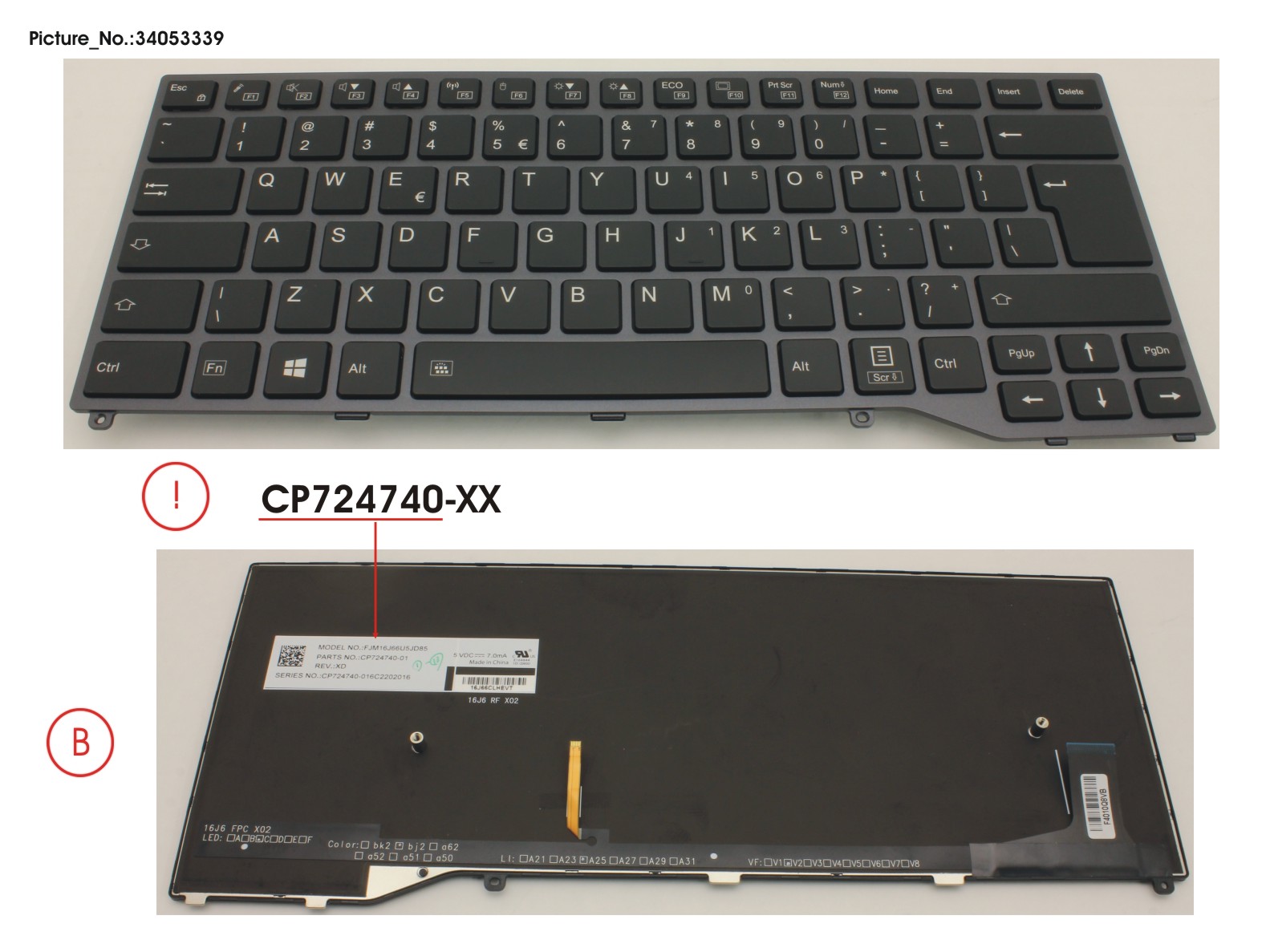 KEYBOARD BLACK W/ BL US KEYBOARD BLACK W/ BL US