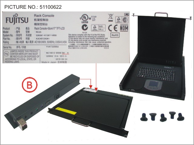RC25 LCD/KB B BELG