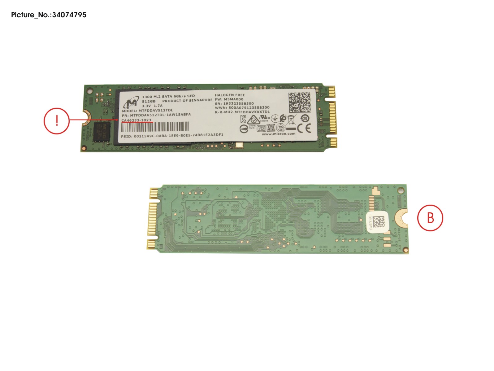 SSD S3 M.2 2280 MOI 1300 512GB(OPAL)