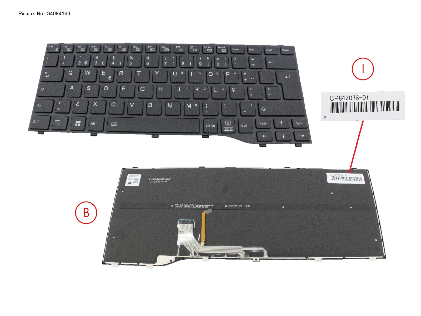 KEYBOARD BLACK W/ BL PORTUGAL (NEW_FN) KEYBOARD BLACK W/ BL PORTUGAL (NEW_FN)