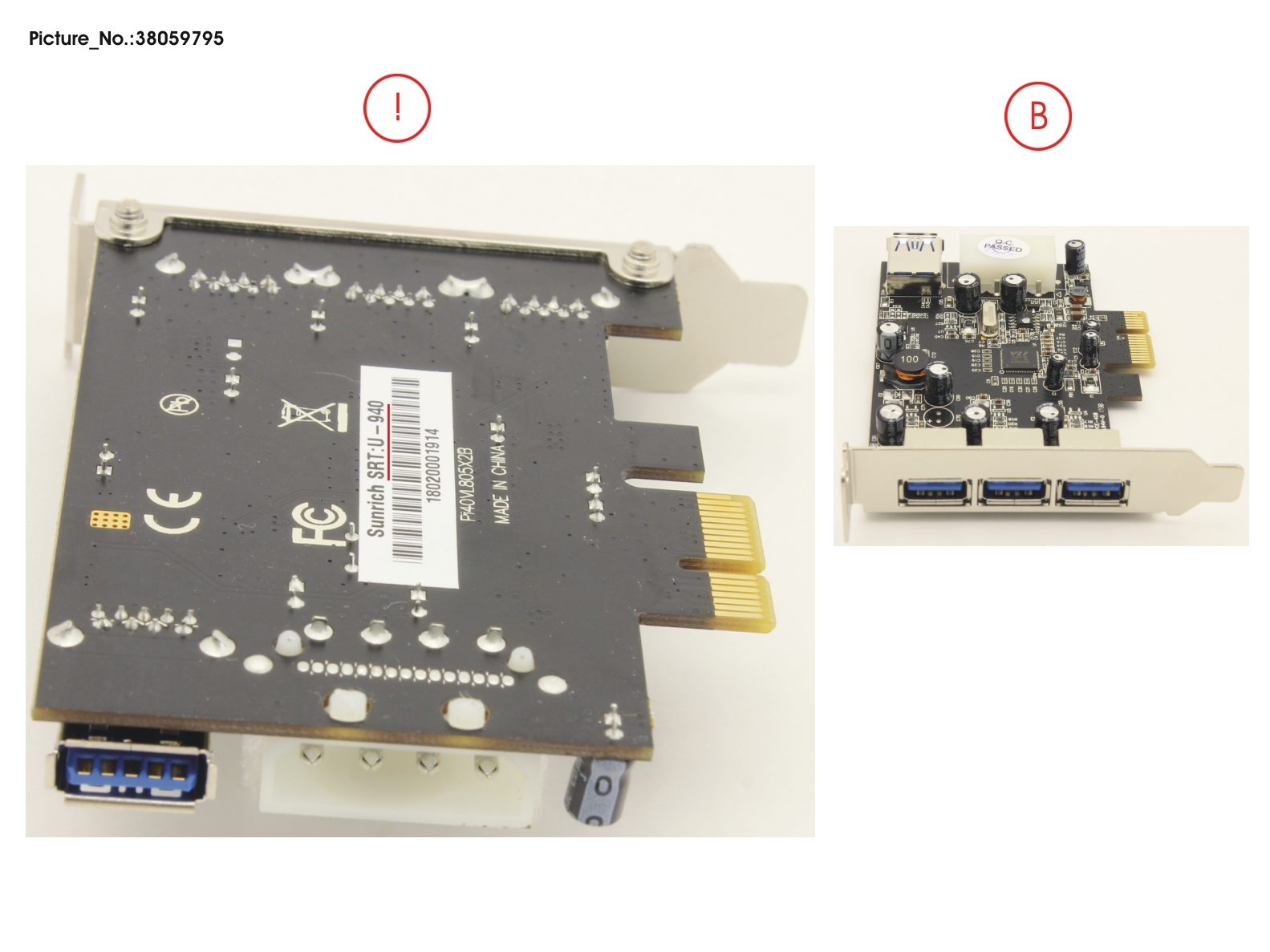 PCIE CARD 4X USB3.0