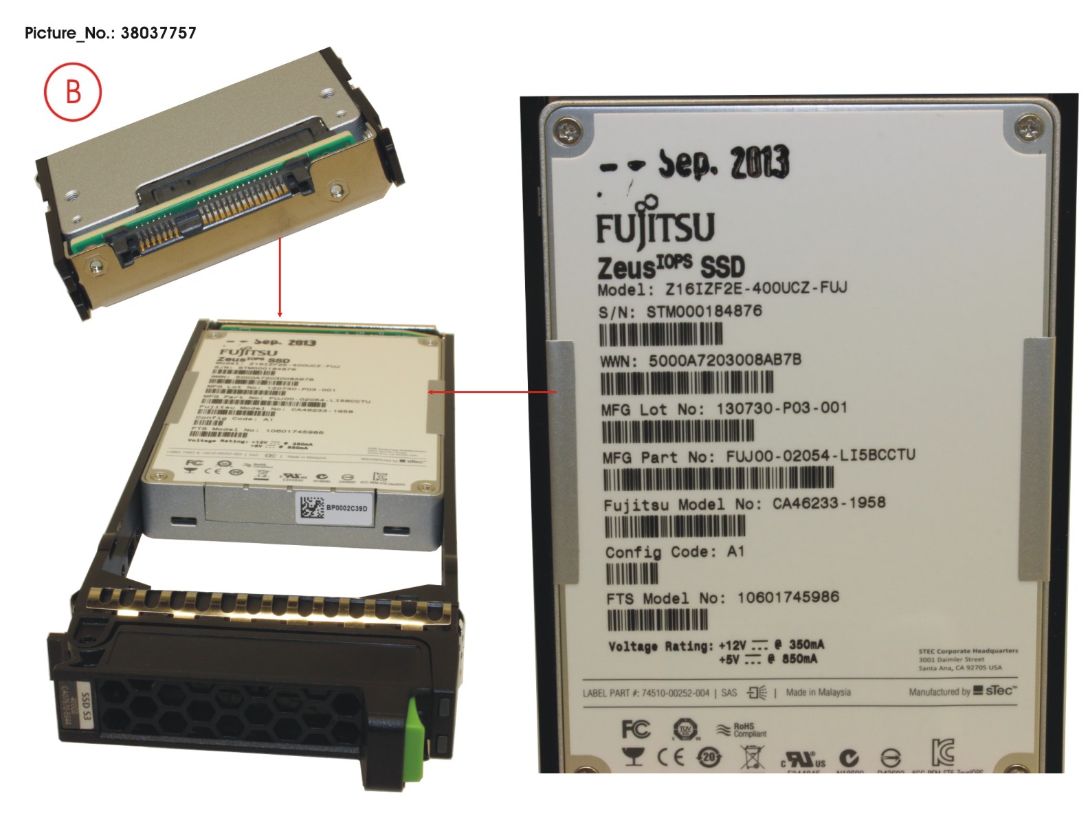 DX S3 SSD MLC 2.5 400GB X1