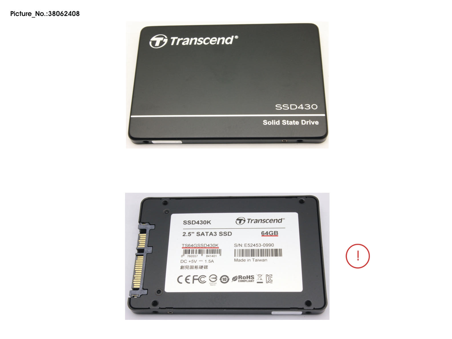 SSD S3 64GB 2.5 SATA (7MM)