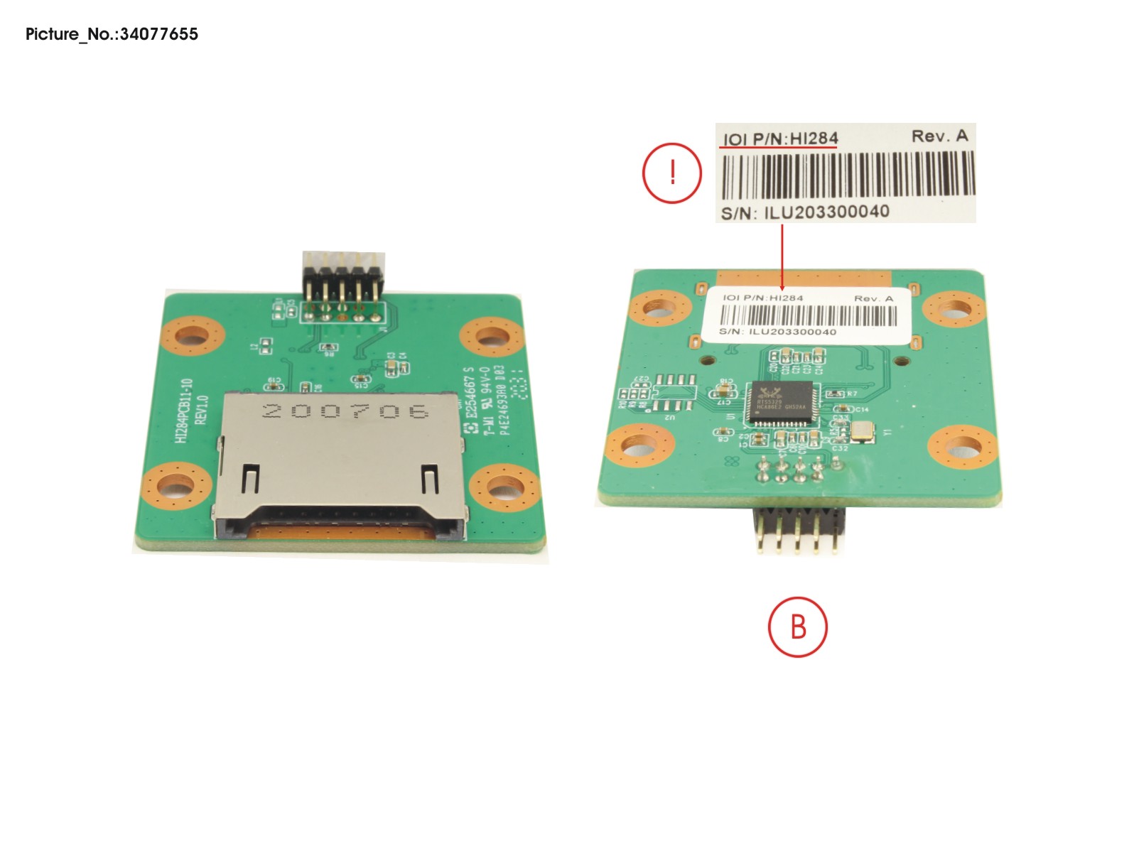 FUJITSU INTERNAL SD CARD READER