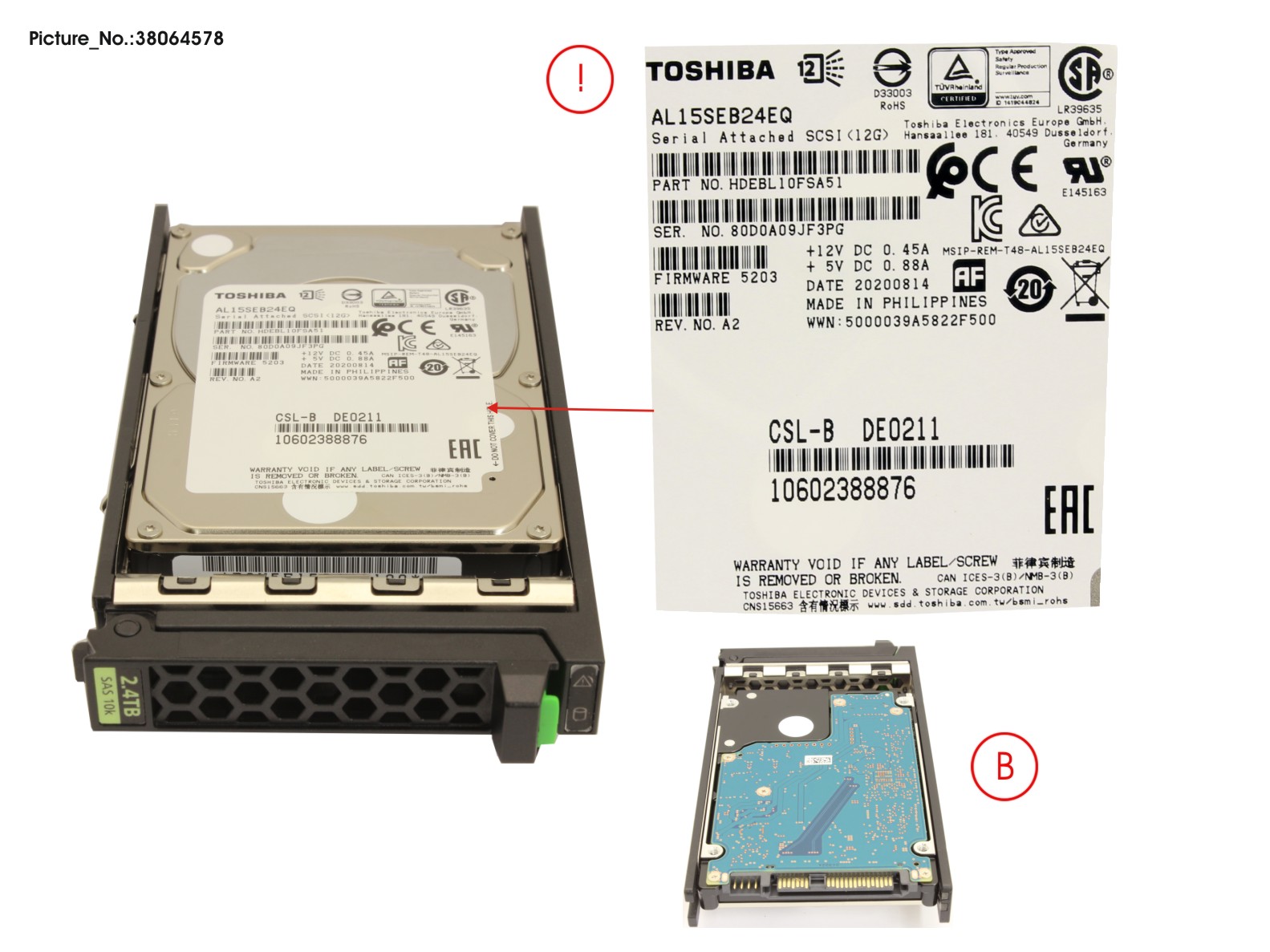 FUJITSU HD SAS 12G 2.4TB IN SFF SLIM