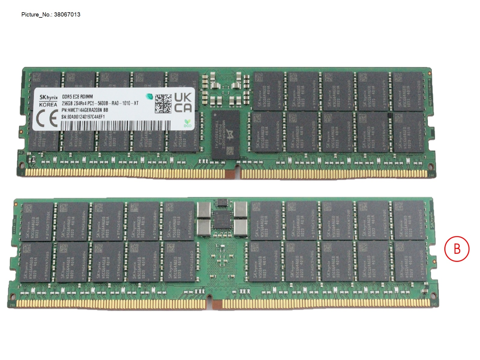 256GB (1X256GB) 8RX4 DDR5-5600 R 3DS ECC 256GB (1X256GB) 8RX4 DDR5-5600 R 3DS ECC