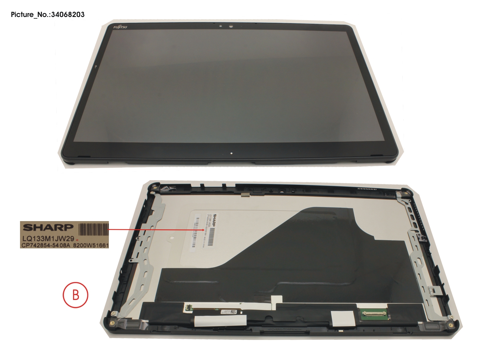 LCD ASSY,AG INCL.TP AND DIGI NO SC