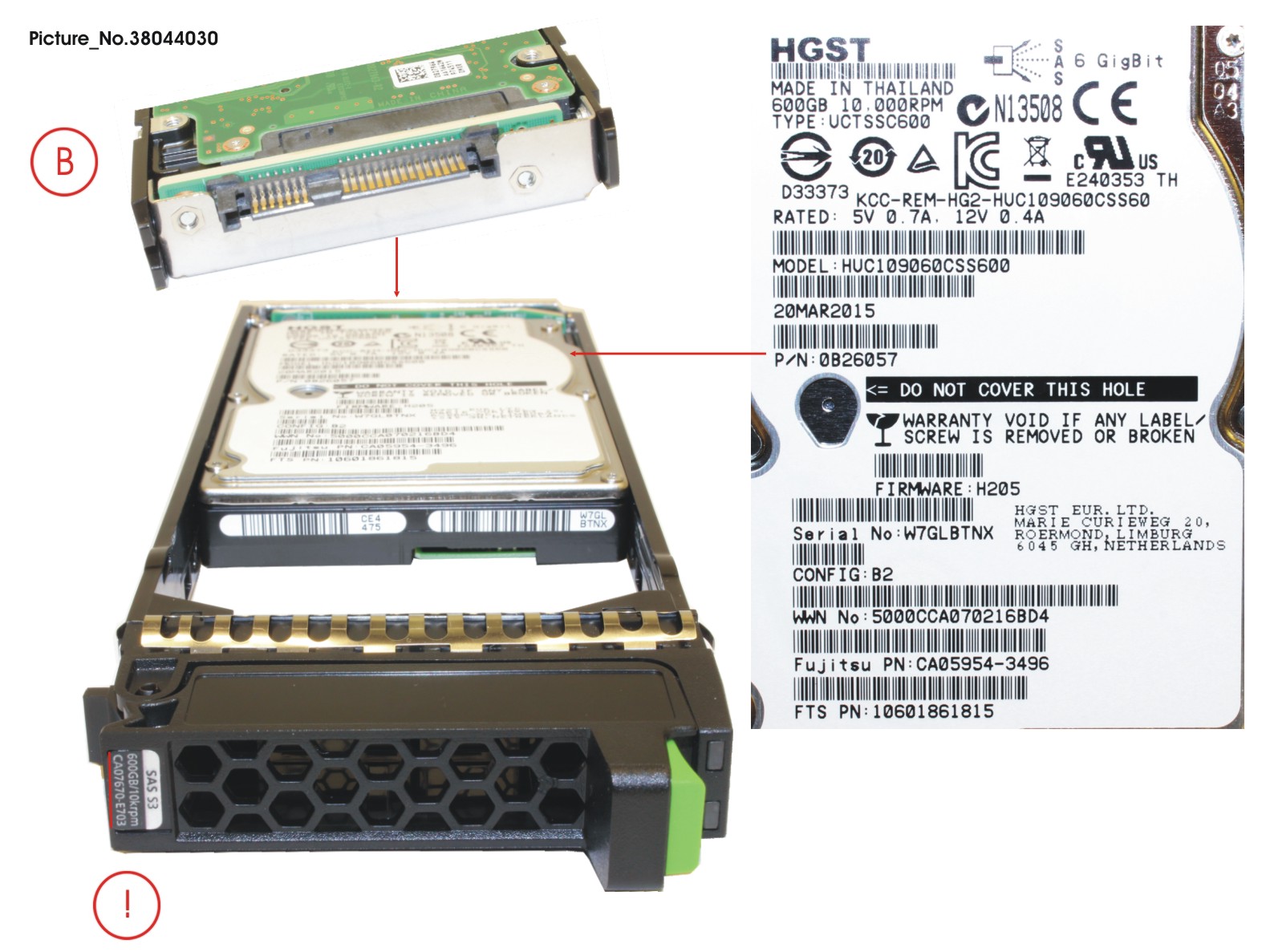 DX S3 HD DRIVE 2.5  600GB 10KRPM X1