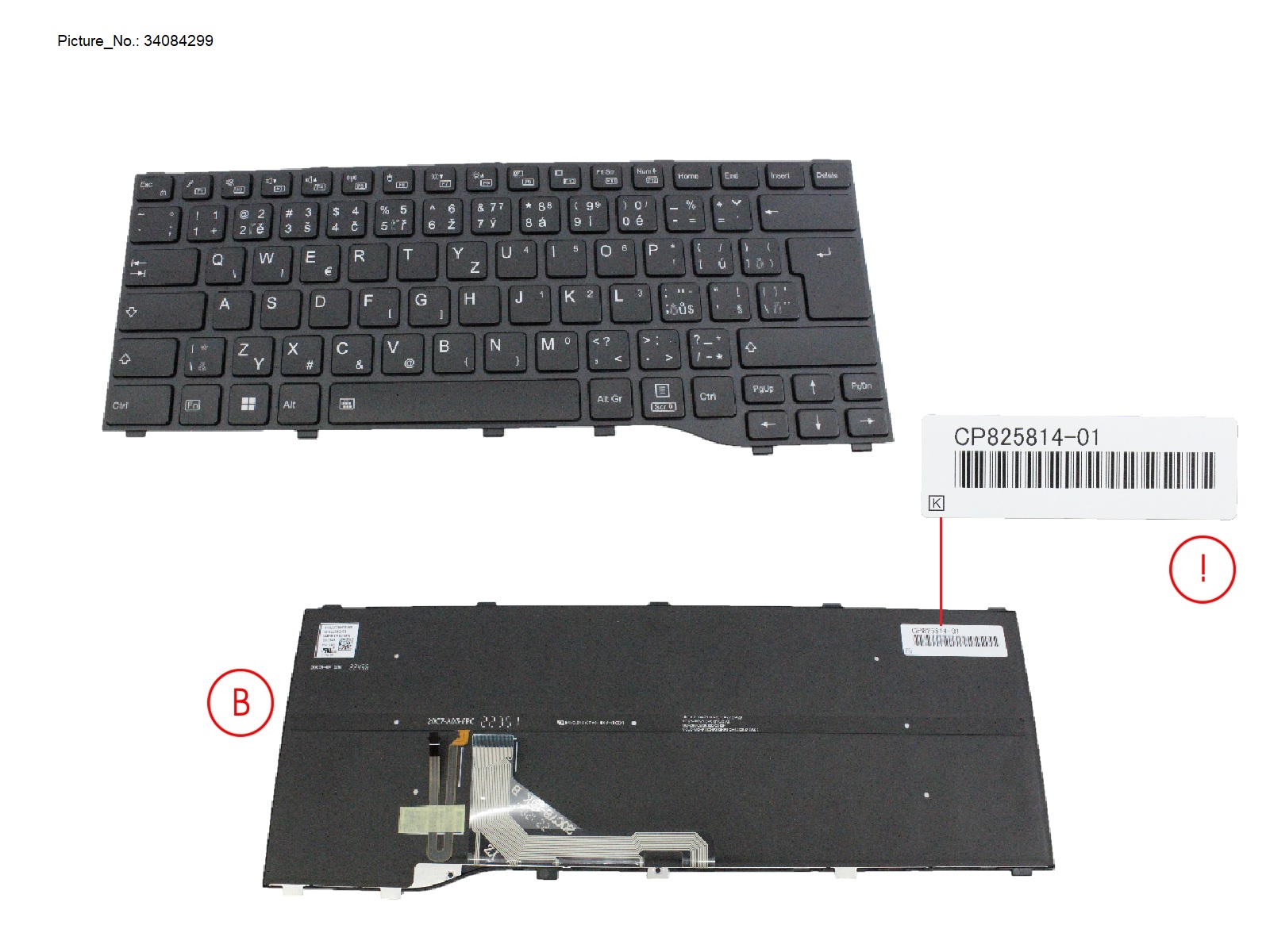 KEYBOARD BLACK W/ BL CZ/SLK/US WIN11